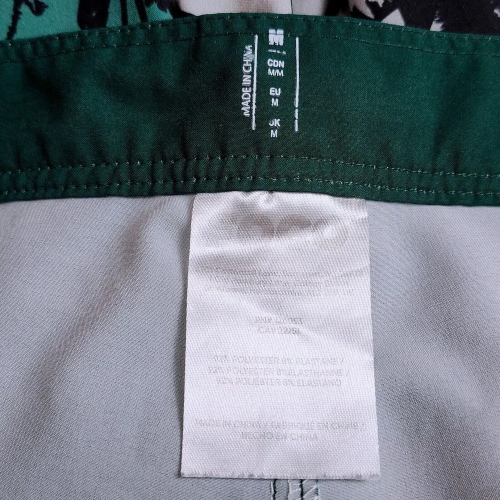 Michigan State Spartans Mens Green Tropical Palm Tree‎ Board Shorts Size Medium